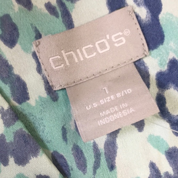 NWT Chico’s Coastal Animal Satin Tank - Picture 4 of 14